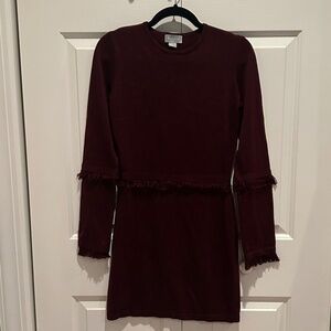 Burgundy Sweater Dress